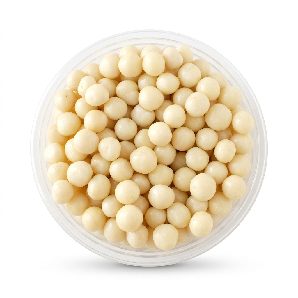 Perlas de chocolate blanco
