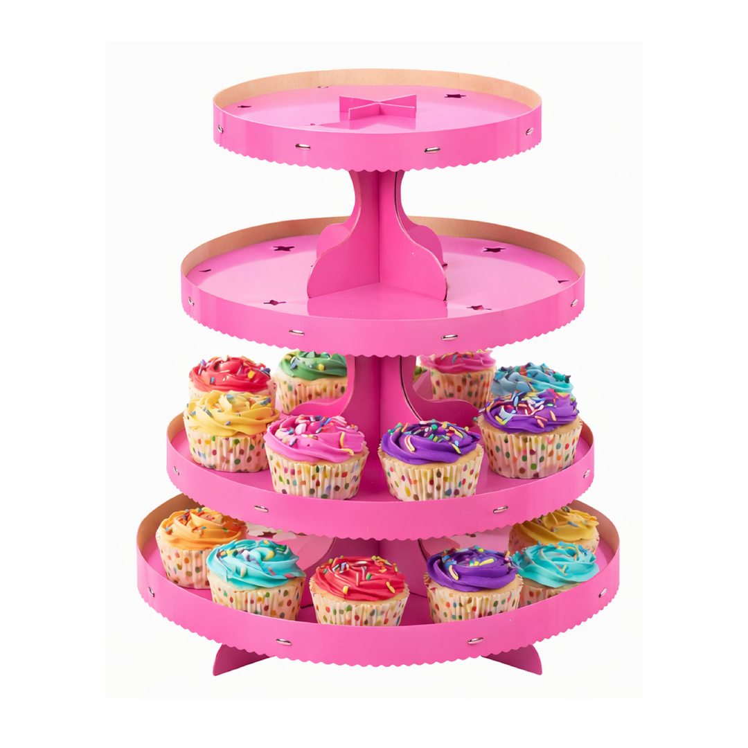Soporte Para Cupcakes 3 Pisos Color Negro