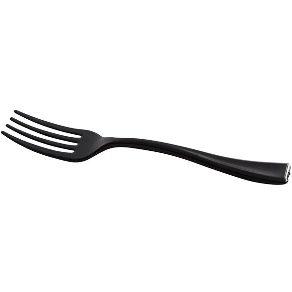 Tenedor de plástico Negro 3 7/8 "