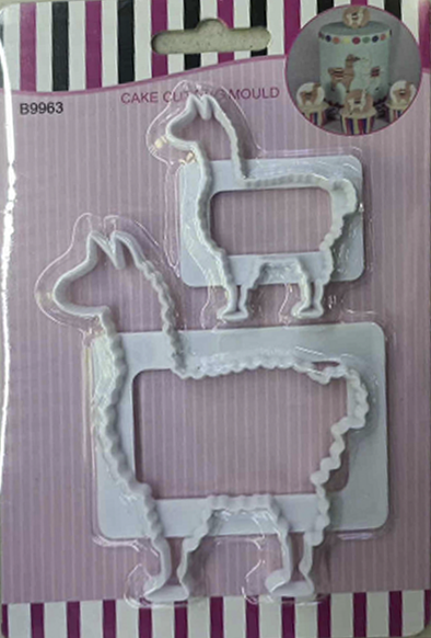 Set de cortadores de plástico Llama