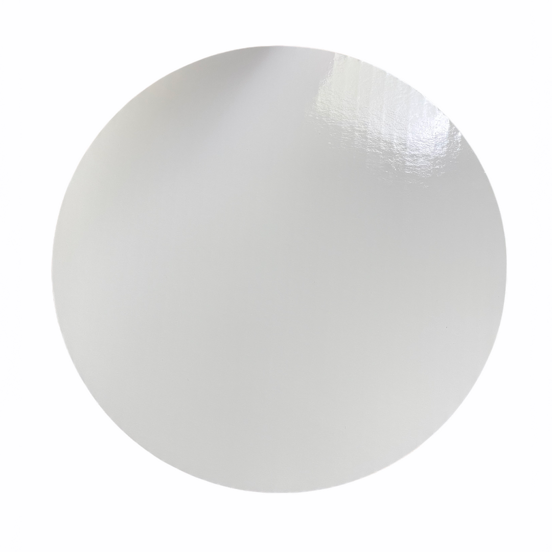 Base corrugada lisa blanca