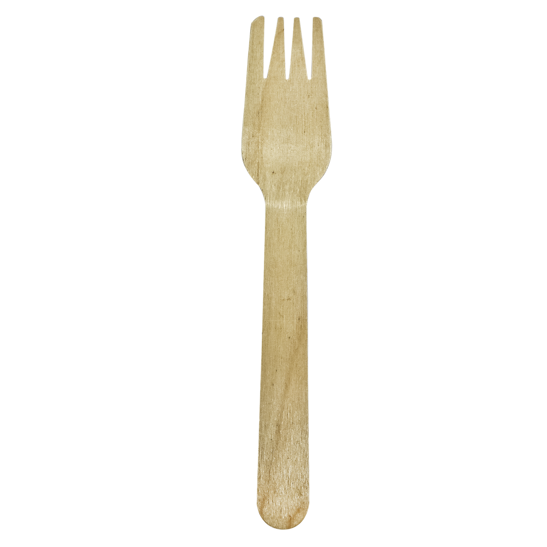 Cubiertos desechables de madera