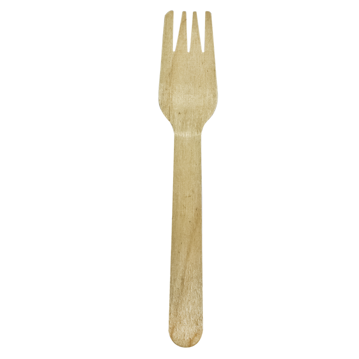 Cubiertos desechables de madera