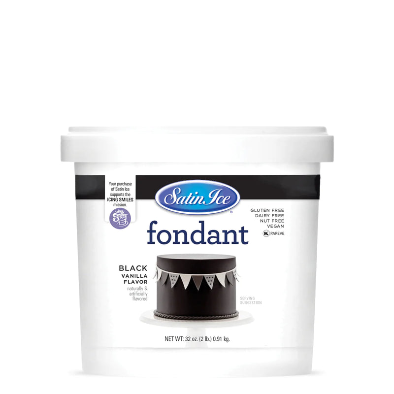 Fondant negro Satin Ice® 2 lbs