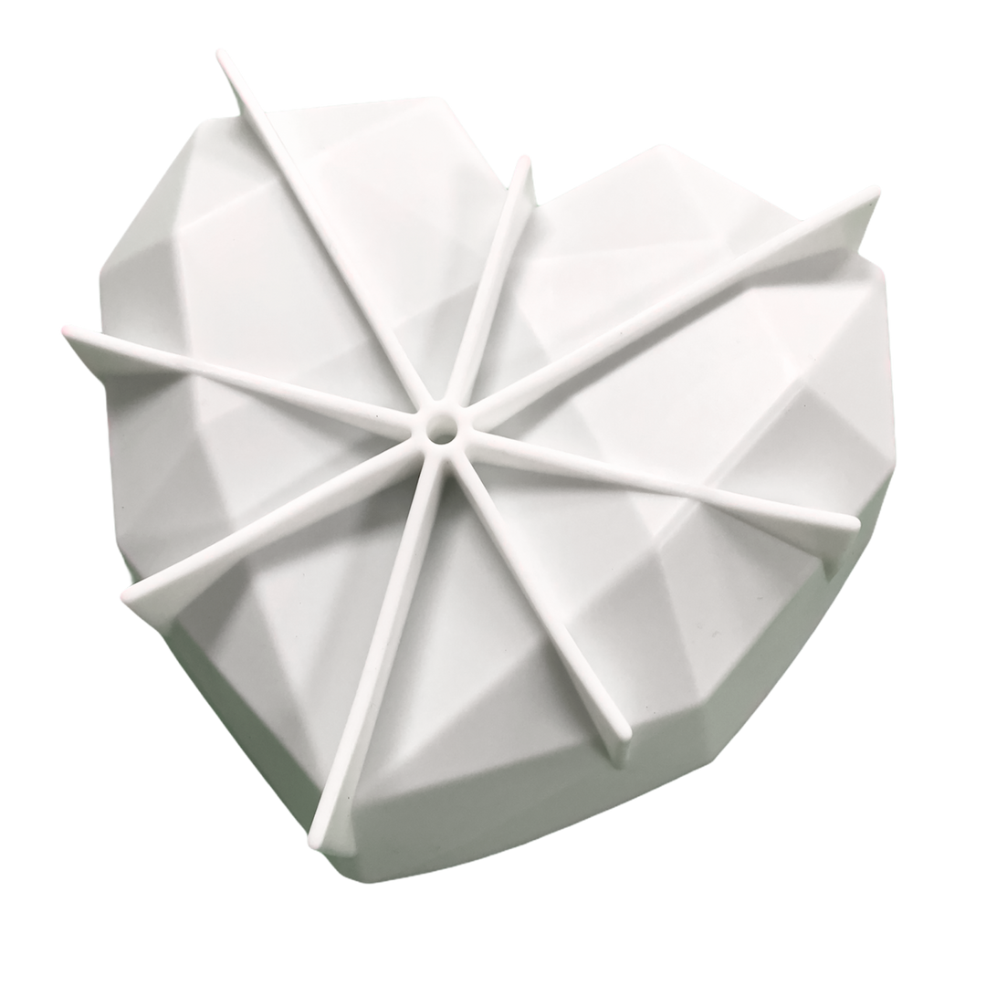 Molde de silicón modelo Corazón - No horneable