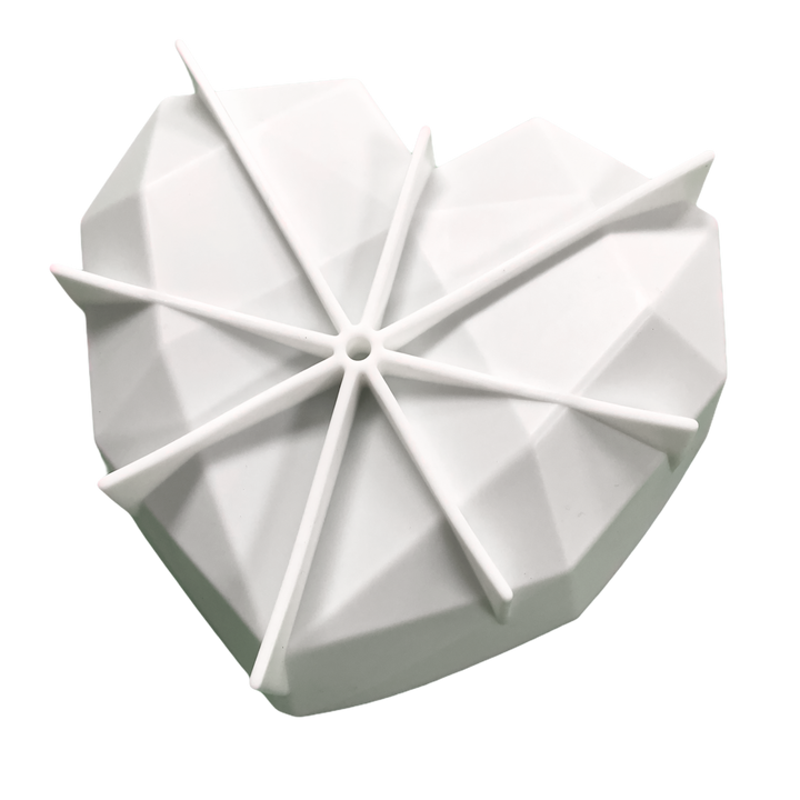 Molde de silicón modelo Corazón - No horneable