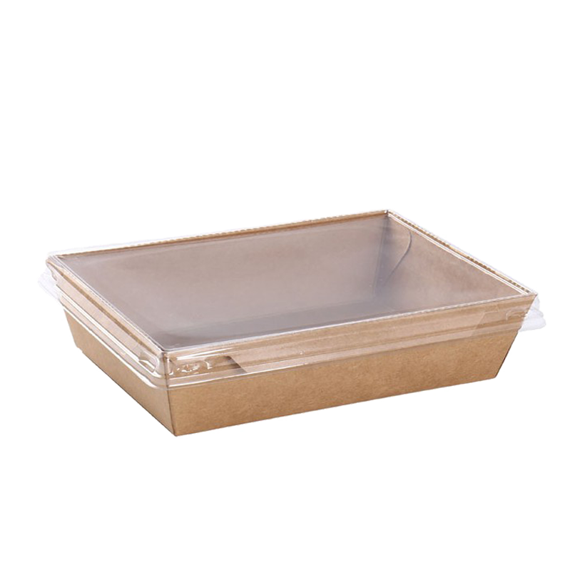 Caja kraft para sushi con ventana