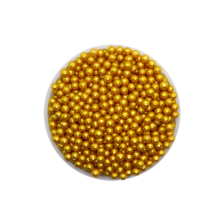 Perlas doradas de azúcar