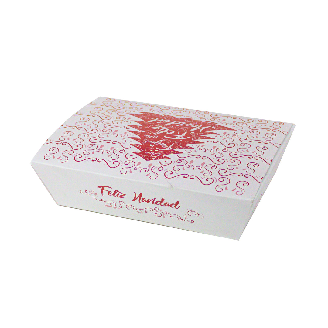 Caja árbol navidad rojo 19 x 14 x 4 cm