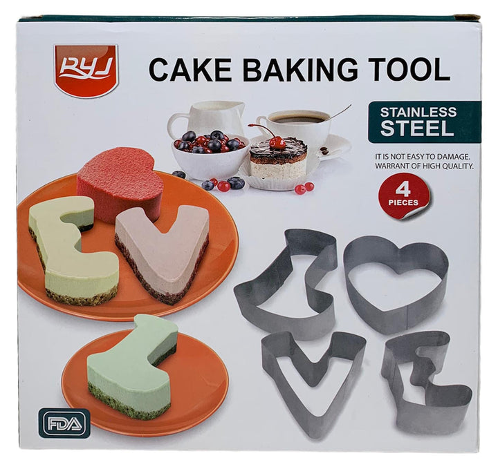Set de cortadores 4 piezas LOVE