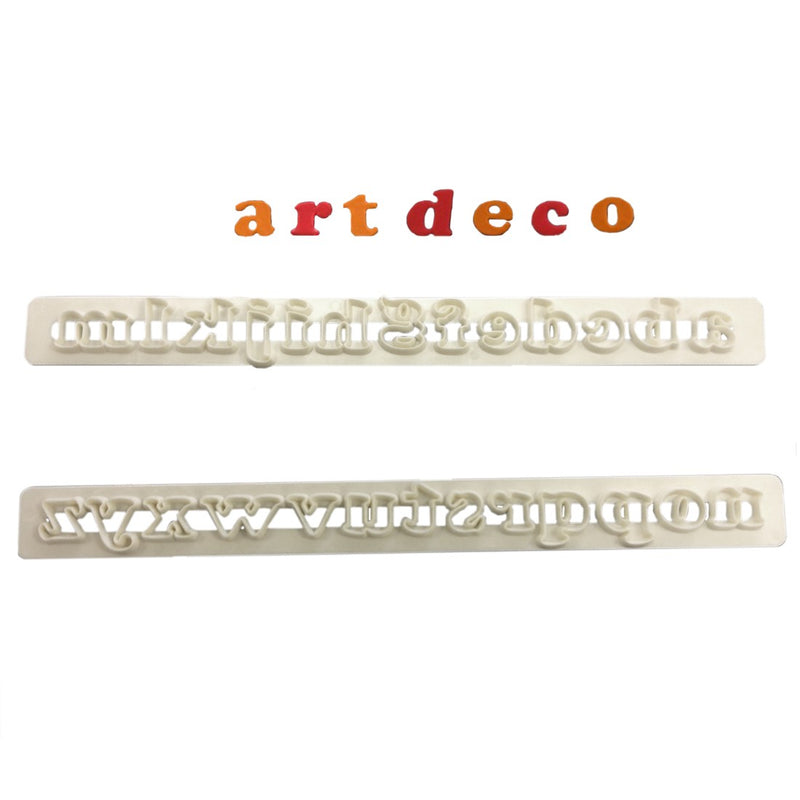 Cortador letras art deco minúsculas